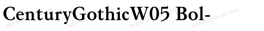 CenturyGothicW05 Bol字体转换